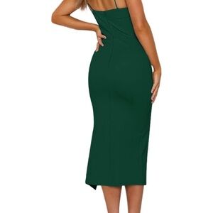 Elegant Green Midi Dress